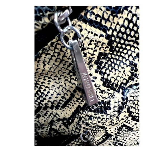 Vintage Liza Ganz Shoulder Crossbody Python Snakeskin Embossed Purse Handbag - Picture 7 of 16